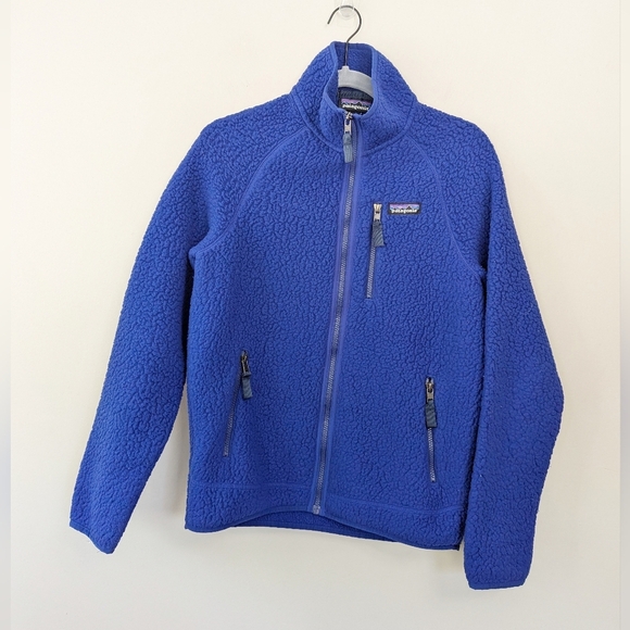 Patagonia Retro Pile Jacket in Cobalt Blue - Picture 1 of 14